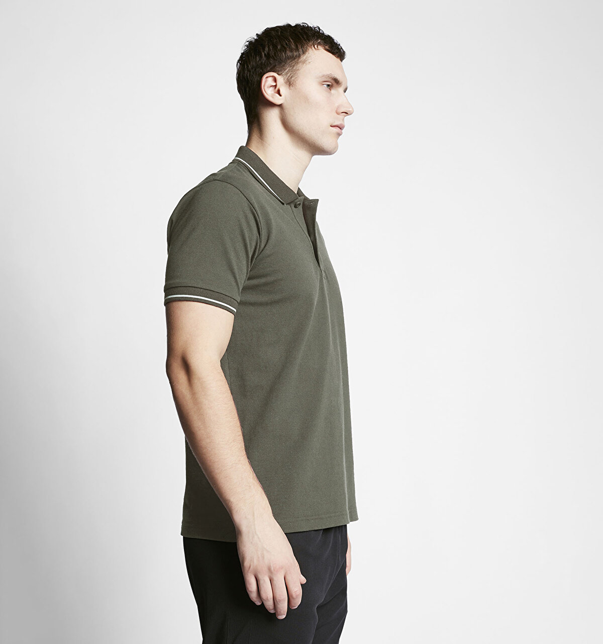 LESCON Haki Erkek Kısa Kollu Polo Yaka T-Shirt 23S-1251-23B LESCON Haki Erkek Kısa Kollu Polo Yaka T-Shirt 23S-1251-23B