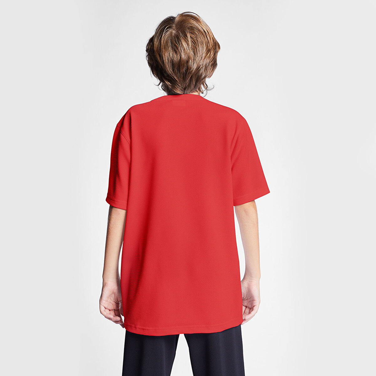 Çocuk Kırmızı Kısa Kollu T-Shirt 25S-3298 | Lescon