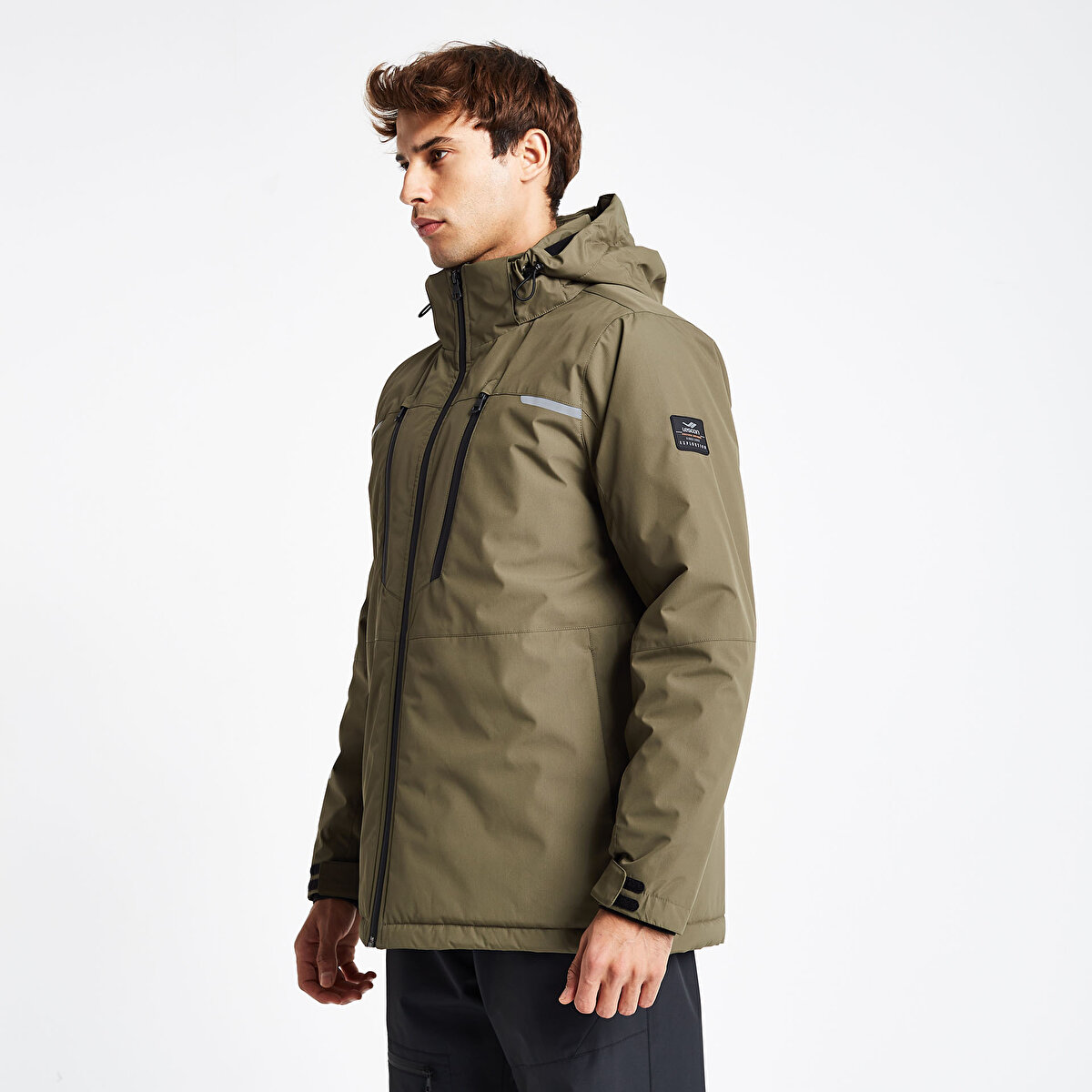 Erkek Yeşil Outdoor Su Geçirmez Kaban 25K-1052 | Lescon