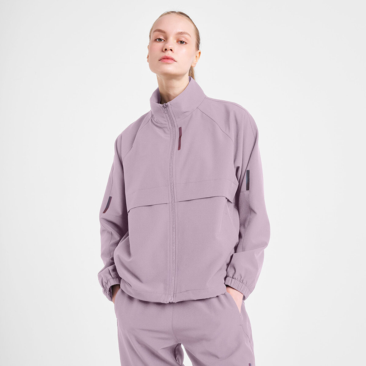 Kadın Orkide Fermuarlı Sweatshirt | Lescon