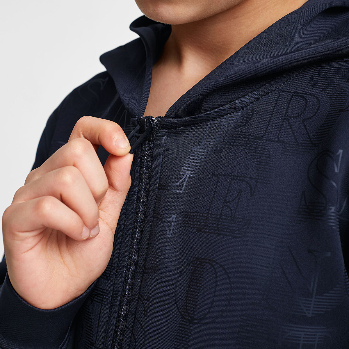 Çocuk Lacivert Kapüşonlu Sweatshirt 25N-3135 | Lescon