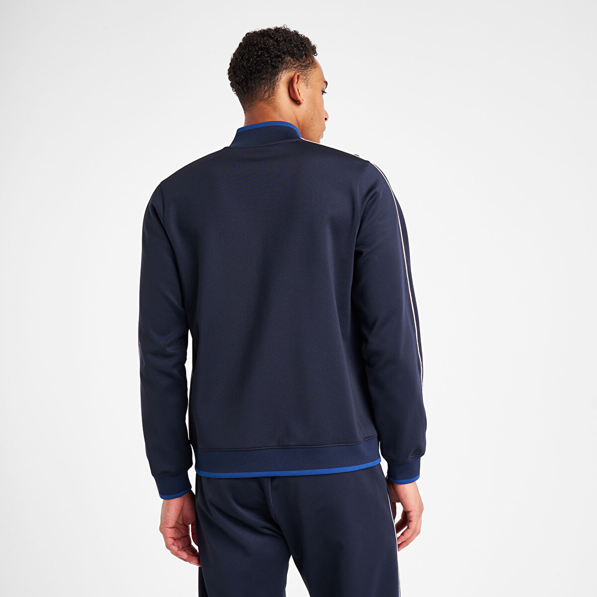 Erkek Lacivert Fermuarlı Sweatshirt 25N-1150 | Lescon