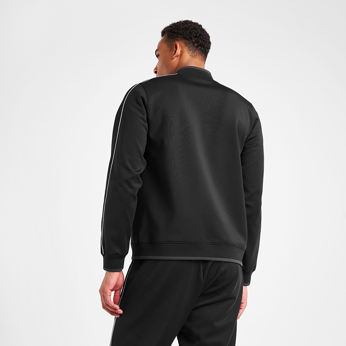 Erkek Siyah Fermuarlı Sweatshirt 25N-1150 | Lescon