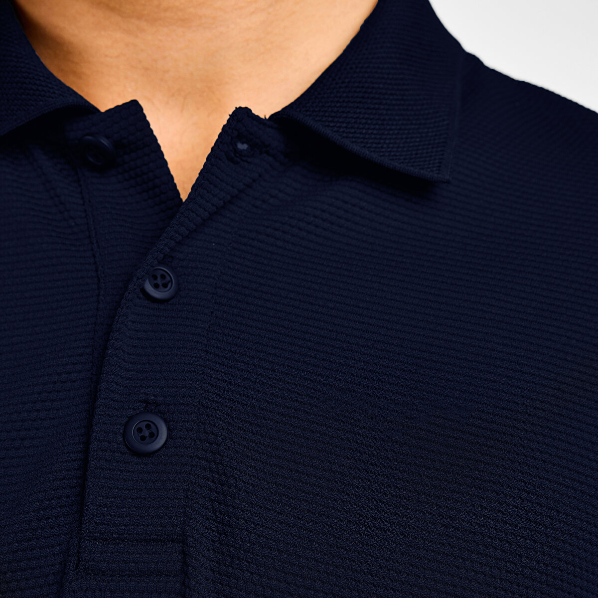 Erkek Lacivert Polo Yaka T-Shirt 25S-1275 | Lescon