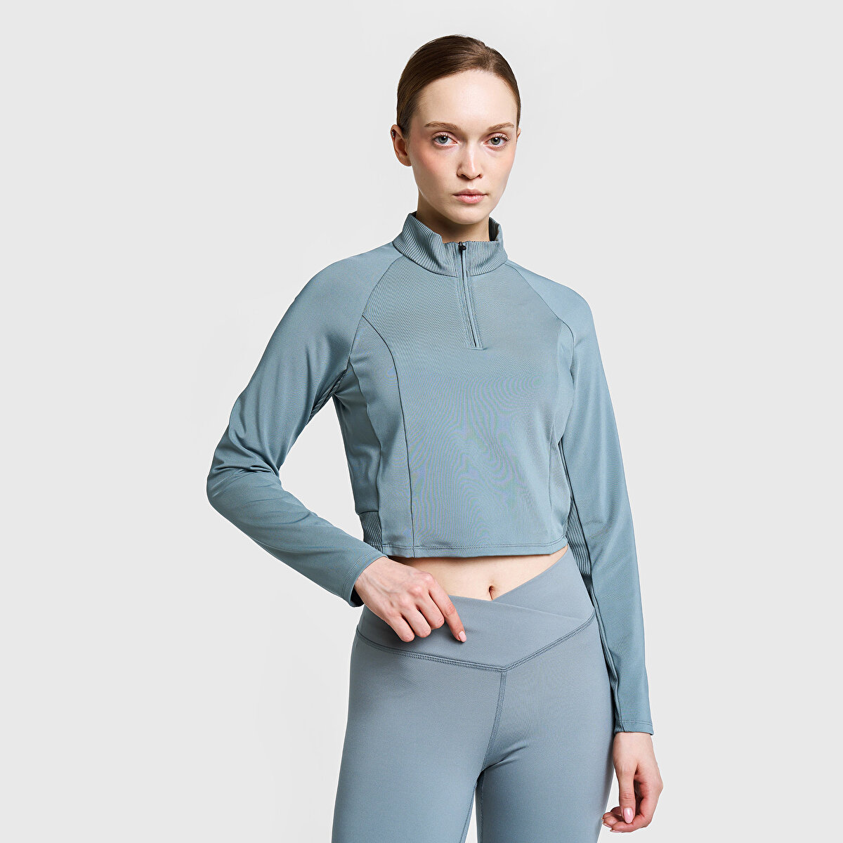 F9 LESCON Kadın Antrenman Yarım Fermuarlı Sweatshirt 26B-2059