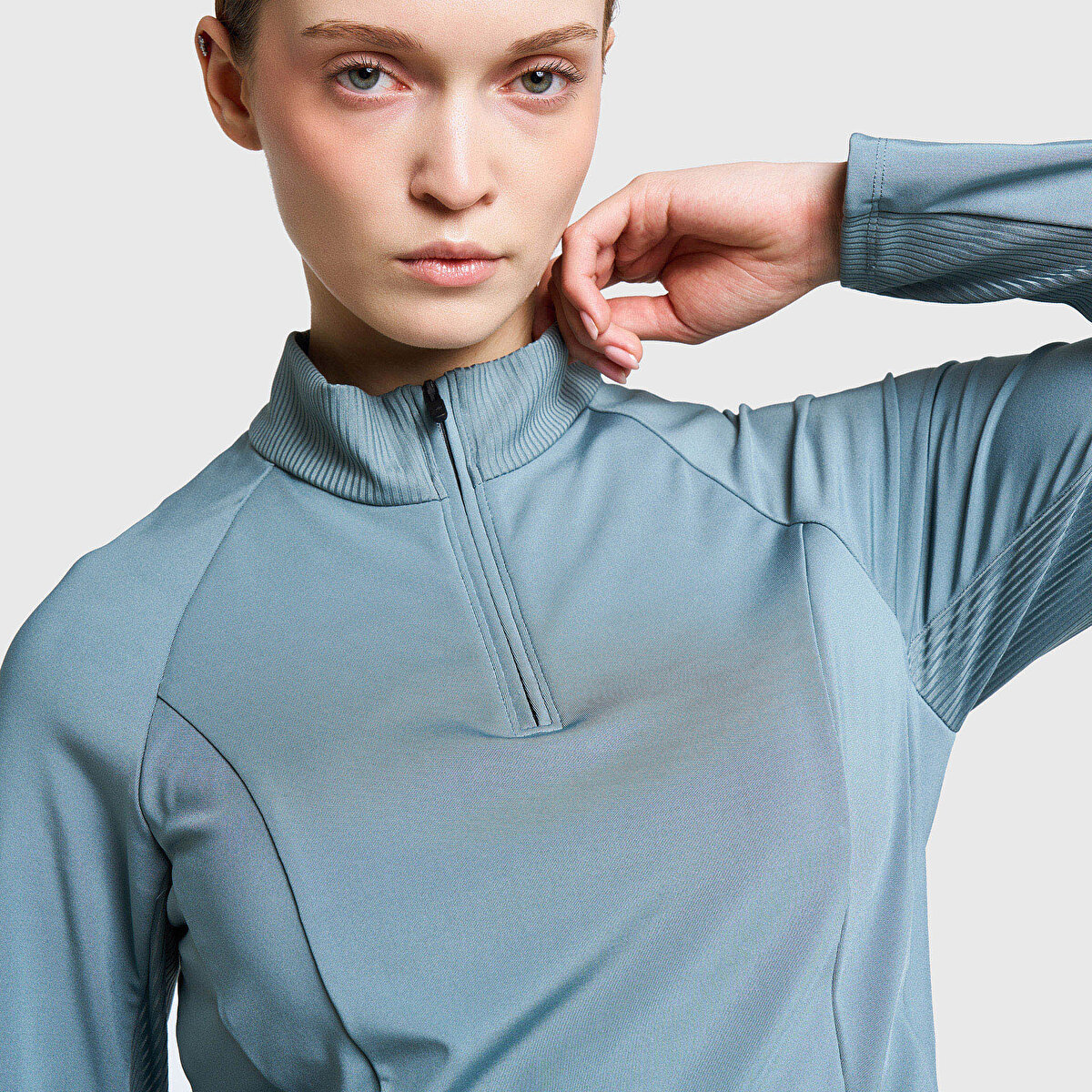 LESCON Kadın Antrenman Yarım Fermuarlı Sweatshirt 26B-2059