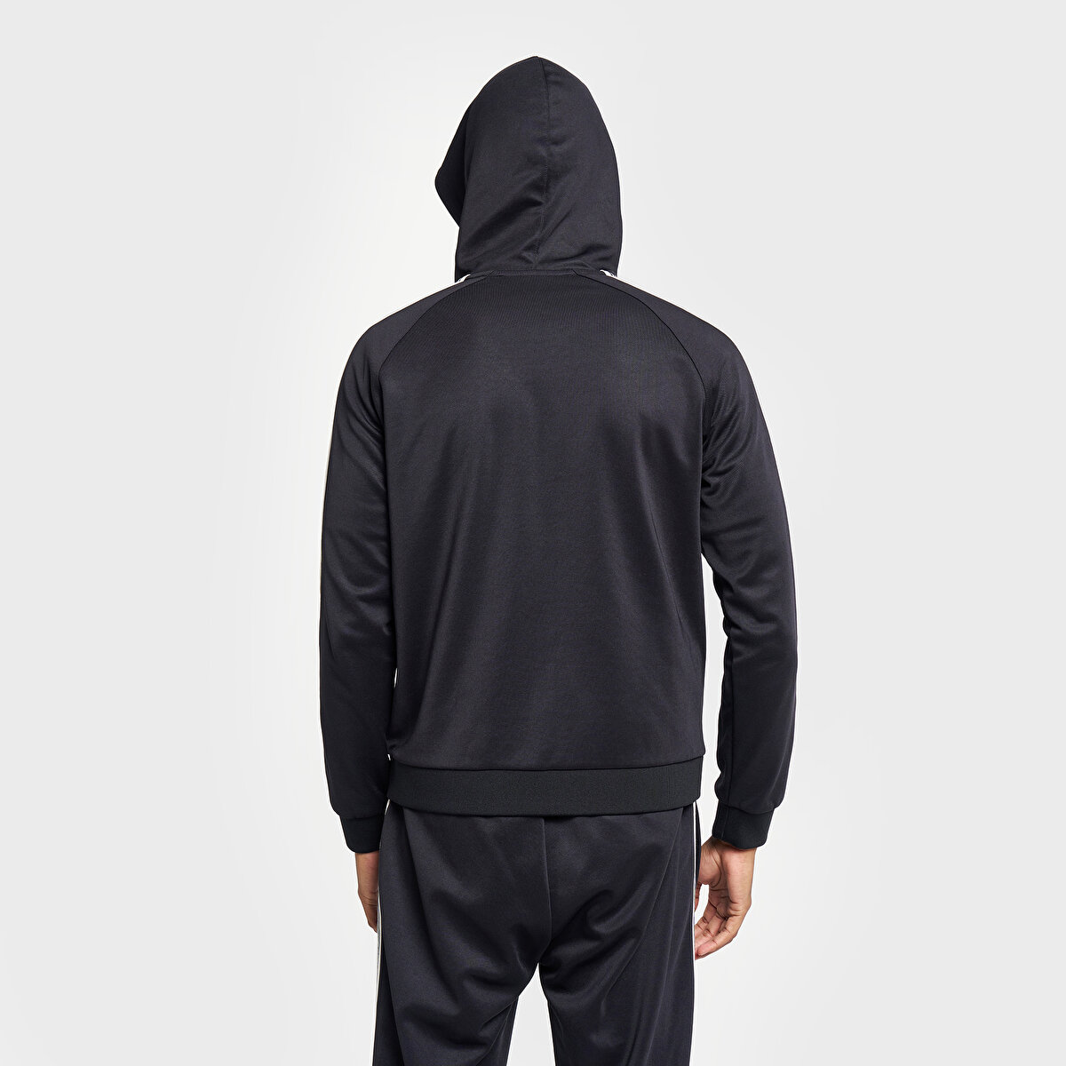 Erkek Siyah Basketbol Kapüşonlu Sweatshirt 26B-1052 | Lescon