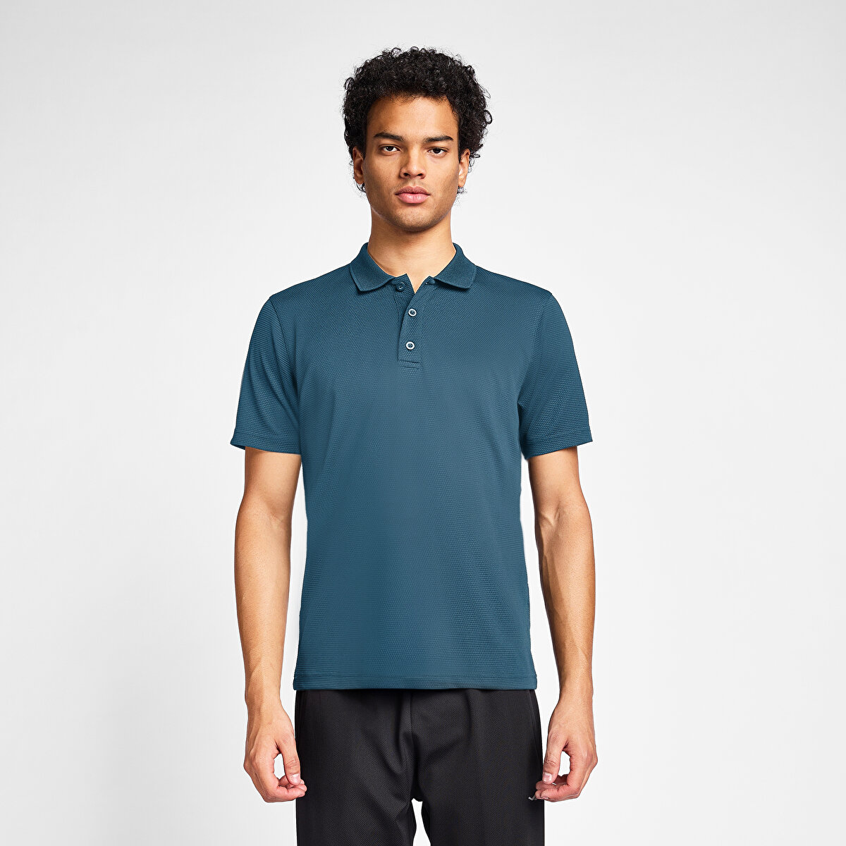 Erkek Mavi Polo Yaka T-Shirt 26S-1297 | Lescon