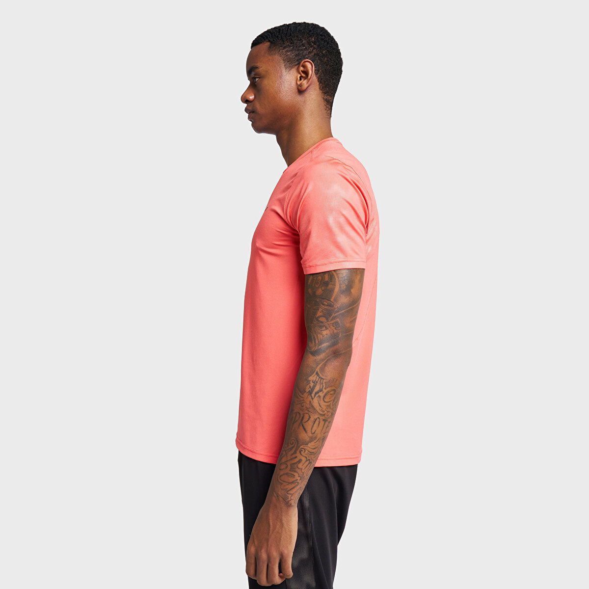 Erkek Turuncu Koşu T-Shirt | Lescon