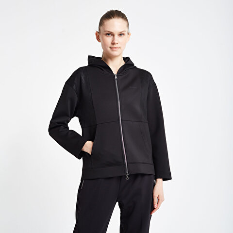 Women's Zippered Hooded Sweatshirt 24N-2126