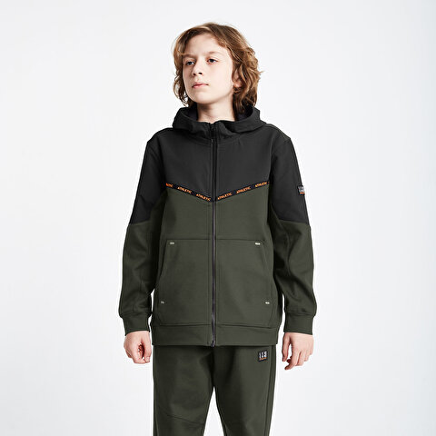 Children's Zippered Hooded Sweatshirt 24N-3101