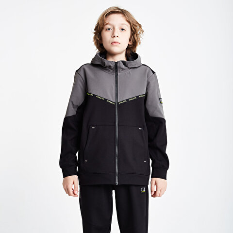 Children's Zippered Hooded Sweatshirt 24N-3101