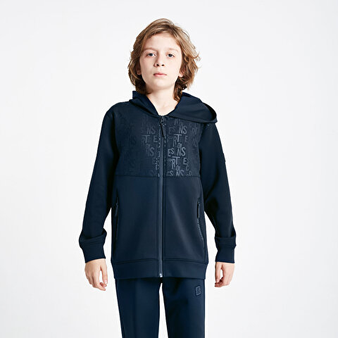 Children's Zippered Hooded Sweatshirt 24N-3135