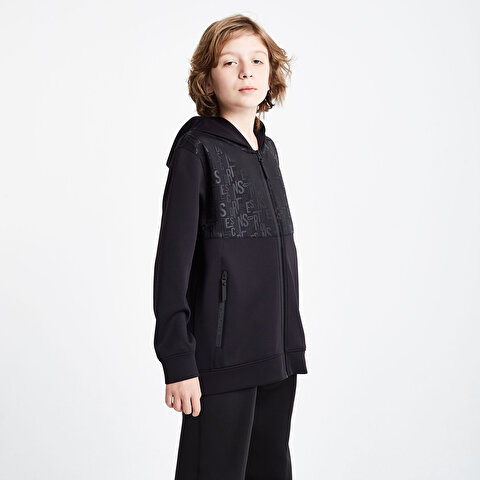 Children's Zippered Hooded Sweatshirt 24N-3135