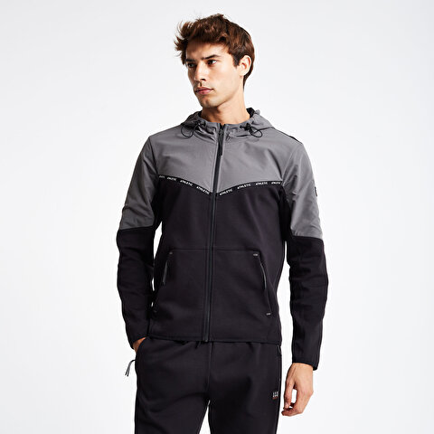 Men's Zippered Hooded Sweatshirt 24N-1101