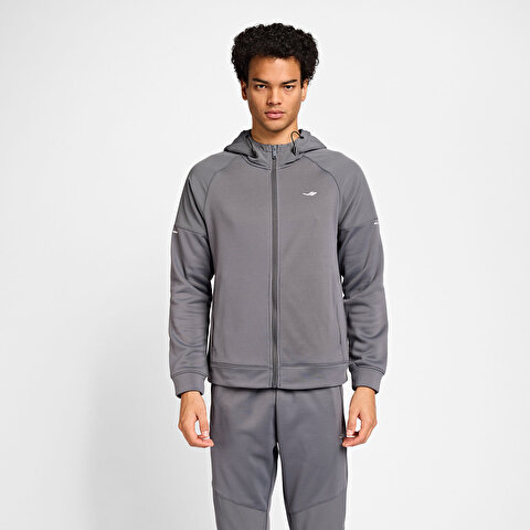 Men's Zippered Hooded Sweatshirt 24N-1117