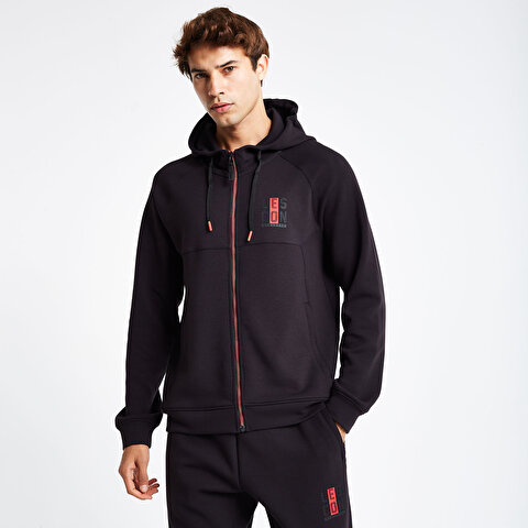 Men's Zippered Hooded Sweatshirt 24N-1121