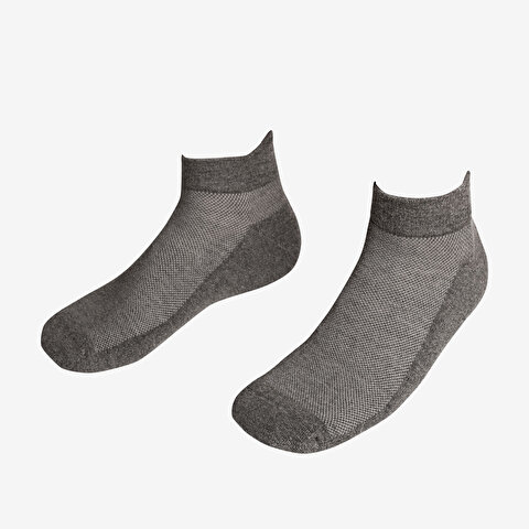Comb Running Seamless Towel Bootie Socks (40-45)-Single