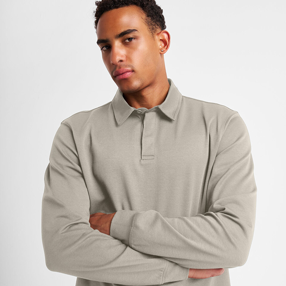 Erkek Sarı Uzun Kol Polo Yaka T-Shirt 25S-1262 | Lescon