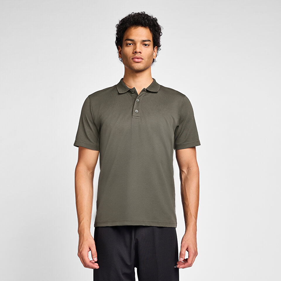 Erkek Haki Polo Yaka T-Shirt 25S-1297 Yazlık | Lescon