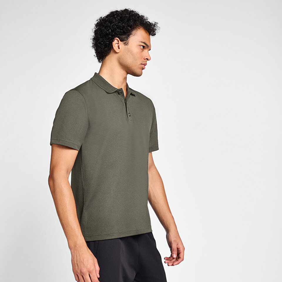 Erkek Haki Polo Yaka T-Shirt 26S-1297 | Lescon